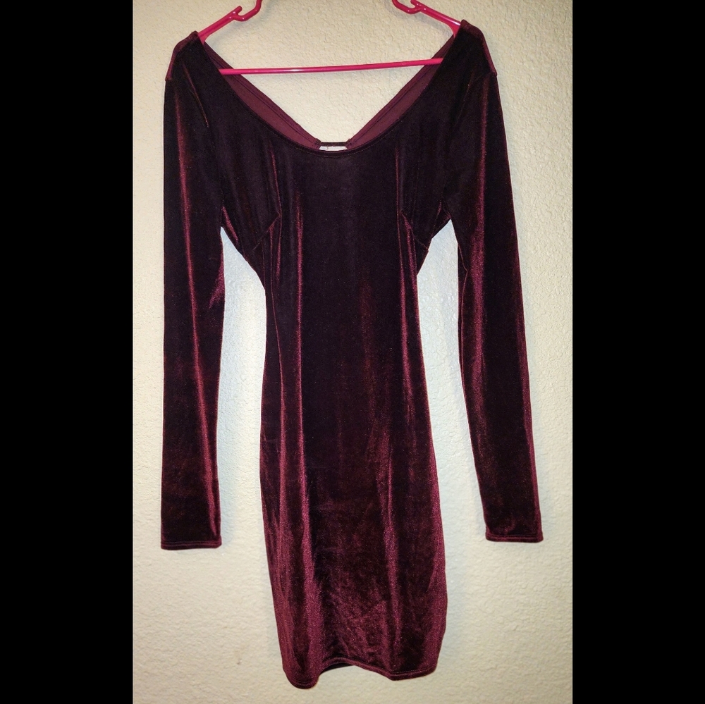 Gorgeous Deep red velvet dress